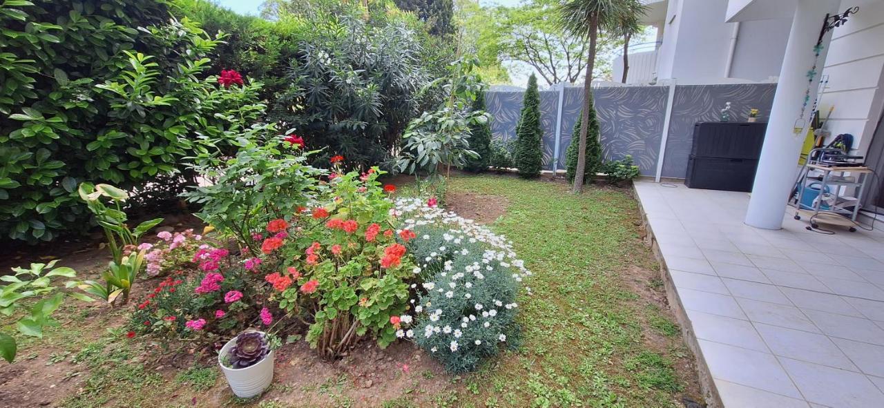 Charmant Appartement Residentiel Avec Terrasse, Jardin Privatif Et Piscine A Cannes カンヌ エクステリア 写真